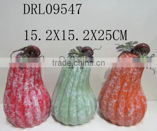 Colorful Pumpkin Ceramic Lantern Festival Holloween Decorations photo-2