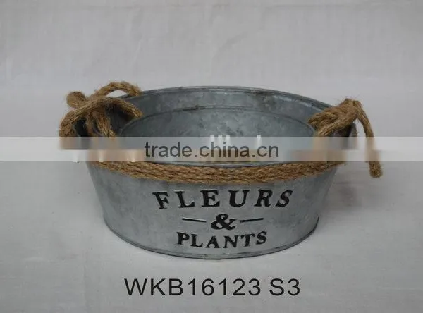 Rustic Vintage Style Handmade Metal Garden Flower Pot Excellent Quality photo-5