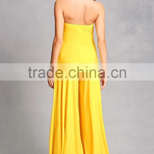Women Suit High Fashion Clothing Strapless Palazzo Leg Cut Wide-Leg Jumpsuits Rompers Women photo-3