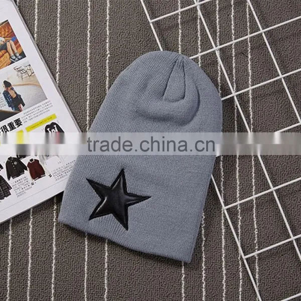 The Five-star Knitted Cap Cap Hat Street Dance Hip-hop Cap to Keep Warm photo-5