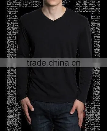 LONG SLEEVE V NECK TSHIRT WHITE LTS0013 photo-2