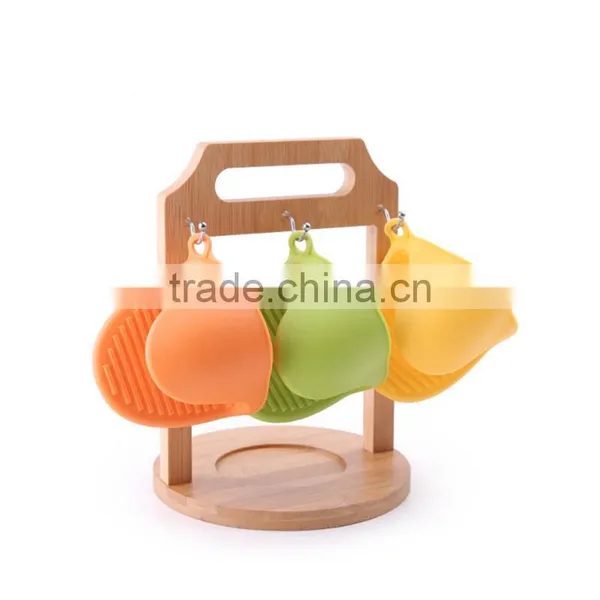 Wholesale 8.5*11cm Silicone Oven Mitts Heat Proof Microwave Food Grade Silicone Oven Mitt Oven Glove photo-4