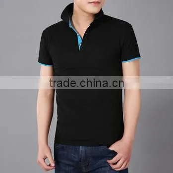 En's Custom Classical Fashion Solid Color Short Sleeve Slim Fit Men's Mesh Embroidered Polo Shirt photo-3