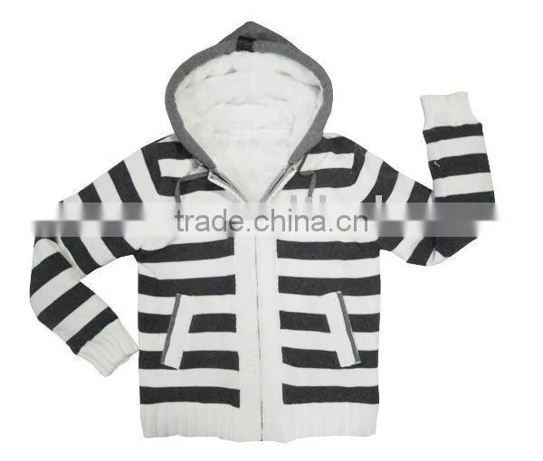 Long Sleeve Hoody Cardigan Young Guy Sweater