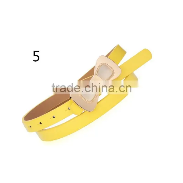 Latest Design New Model Hot Sale 12colors Choice With Butterfly Design PU Leather Material Belt Women photo-4