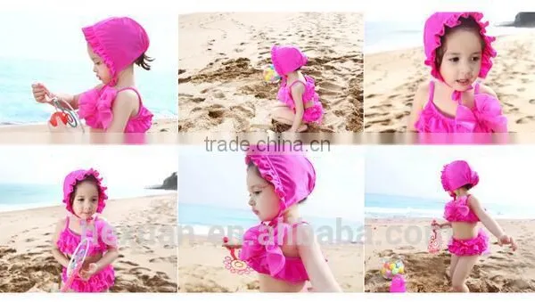 Quick-dry Eslamic Cute Kids Safty Printed Swimwear photo-4