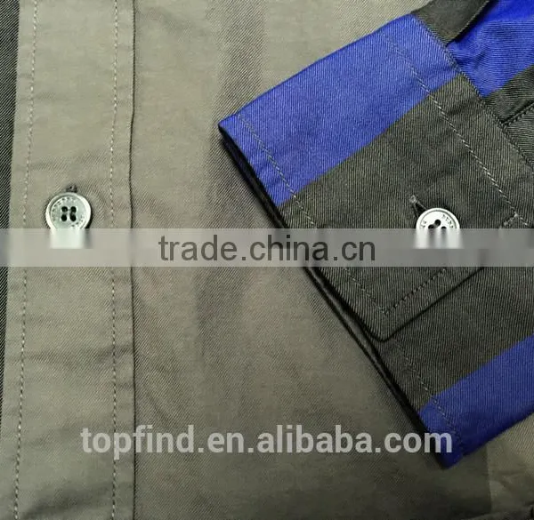 100% Cotton Big Check Round Bottom Men Casual Check Shirt With Buttom Down Collar photo-5