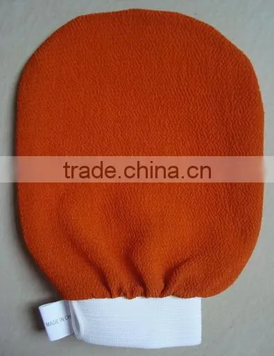 High Quality 150D Gsm140 100% Viscose Moroccan SPA Gloves With High Elastic Band Factory Price photo-2
