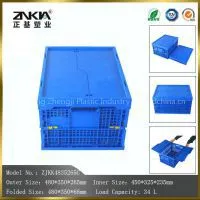 Wholesale High Quality Mesh Style Plastic Moving Crate Sale With Lid photo-2