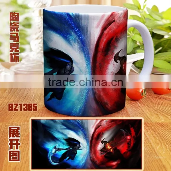 Good Quality Online Game League of Legends Color Printed Ceramic Mug Nime Cup photo-3