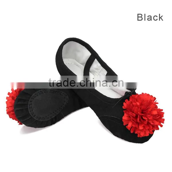 High Quality Soft Canvas Dance Shoes Split Sole Ballet Shoes photo-2