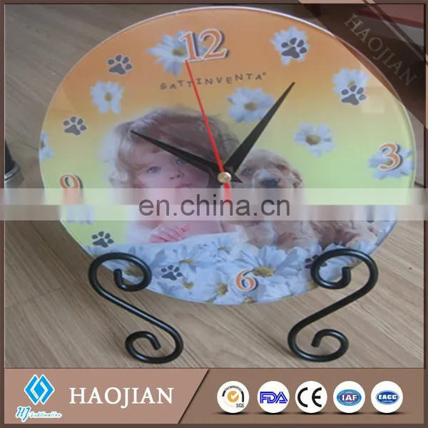 Sublimation White Coating Tempered Glass Clock photo-2