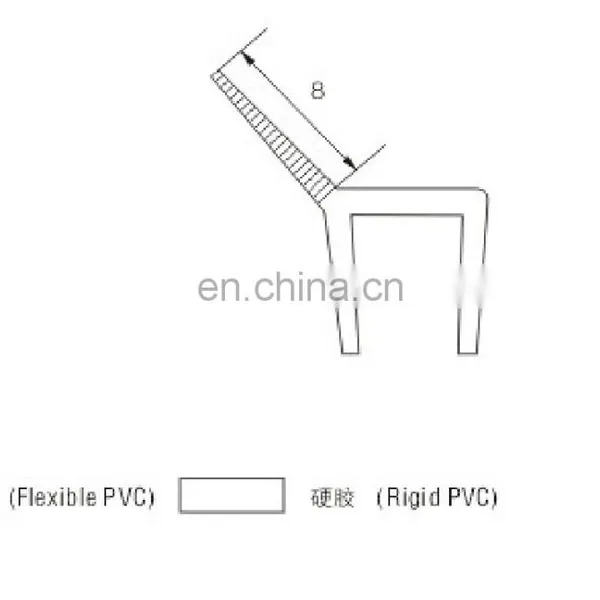 135 Degree PVC Shower Door Water Proof Strip and Seal for 8mm and 10mm Glass photo-2