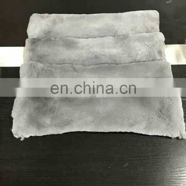 Wholesale Price Rex Rabbit Head Fur Pillow Real Fur Pillow Cover Throw Pillowcase Cushion Covers photo-6