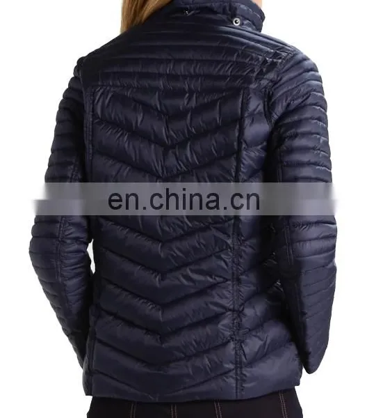 Factory OEM Short Quilted Down Jacket Women Wholesale photo-3