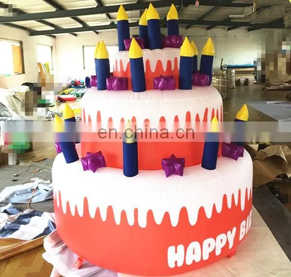 Hot Sale Customized Giant Inflatable Birthday Cake Model/inflatable Replica for Inflatable Advertising Hot s photo-3