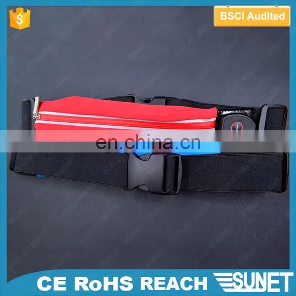 Cheap Promotional Hot Wholesale Sport Led Money Belt Waist Bag