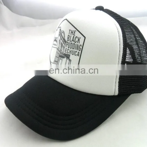 Black and White Trucker 100% Cotton Caps Hats Hat Cap photo-5