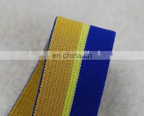 Fashionable Design Gold and Blue Elastic Band, Elastic Ribbon Wholesale photo-3