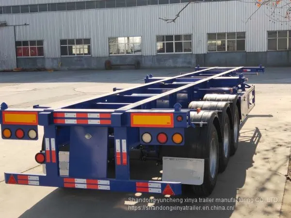 3 Axles 50 Tons 40FT Container Chassis Semi Trailer photo-4