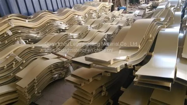 Bronze Aluminum Square Pass Fashion Waiting Room Supply photo-2