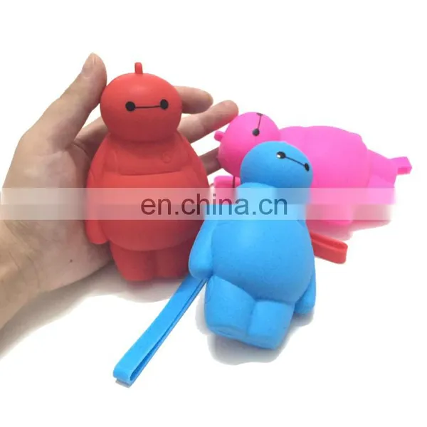 Cute Kawaii Baymax Shape Car Key Holder Promotion Girls Wallet Wristlet Fashion Ladies Mini Coin Purse photo-3