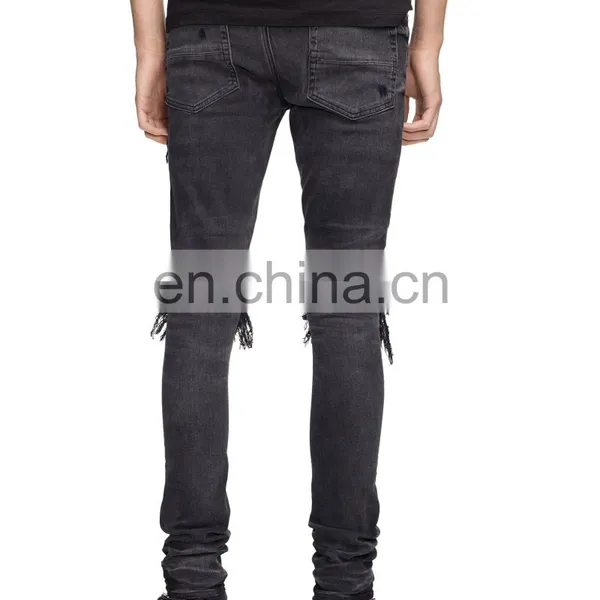 DiZNEW Oem Ripped Distressed High Quality Slim Fitting Man Jeans photo-3