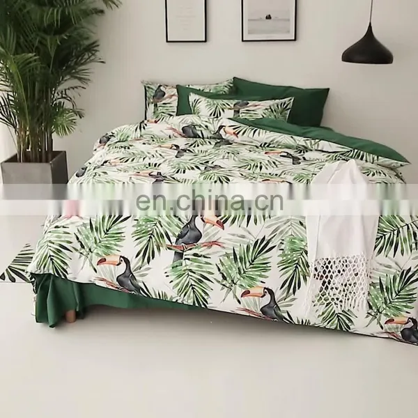 RAWHOUSE Home Textile Bird Print Bedding Set Cotton100%