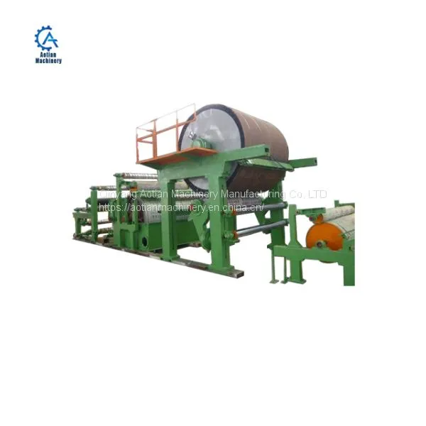Waste Paper Pulp Paper Machine Equipment Manufacturing Toilet Paper Making Machine photo-3