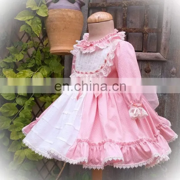 2020 New Autumn Baby Girls Dress Stitching Vintage Spanish Lolita Princess Ball Gown Dress for Girl Vestidos photo-2