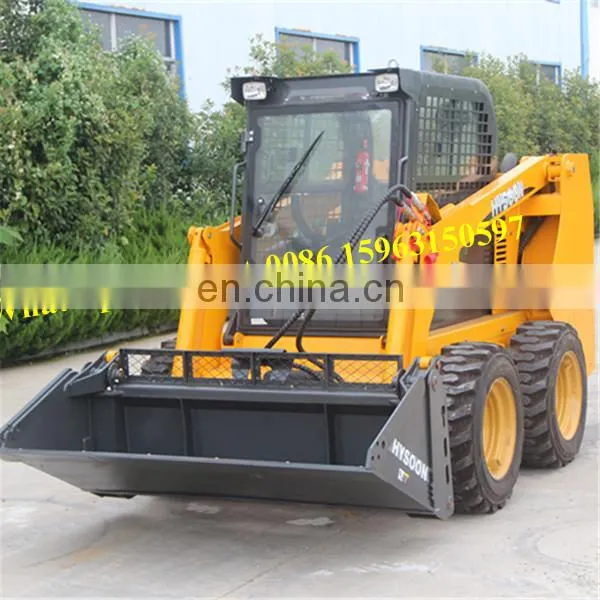 Utility Chinese Hysoon Skid Steer Loader 700kg photo-3