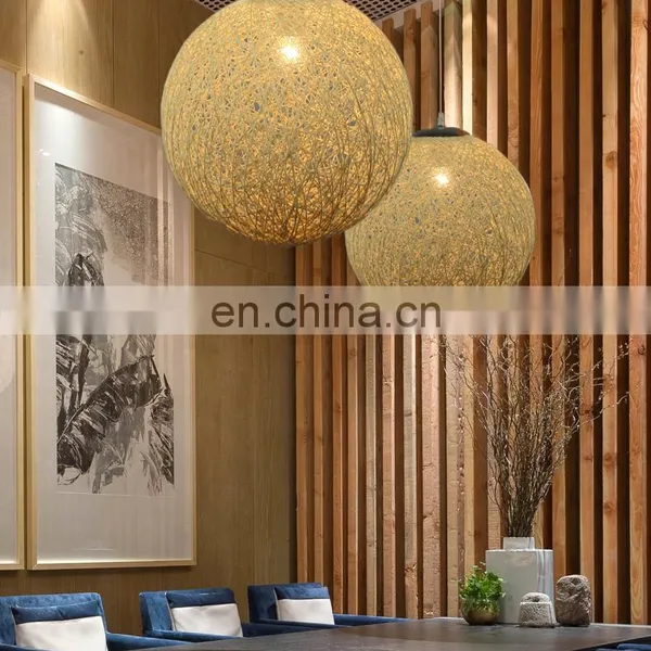 Горячие продажи. Современный подвесной люстра изrattan с хлопковым декором для дома. Источник: Чжуньшан photo-7