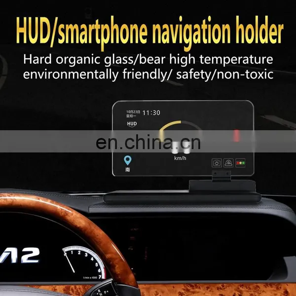 Latest Smartphone Head Up Display Dashboard Projector Wireless Auto Bracket Hud Mobile Navigation With Phone Holder photo-4