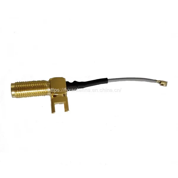 U.FL To SMA Female 4 Pins Right-Angle Pigtail Antenna Coaxial RF1.13 Cable photo-3