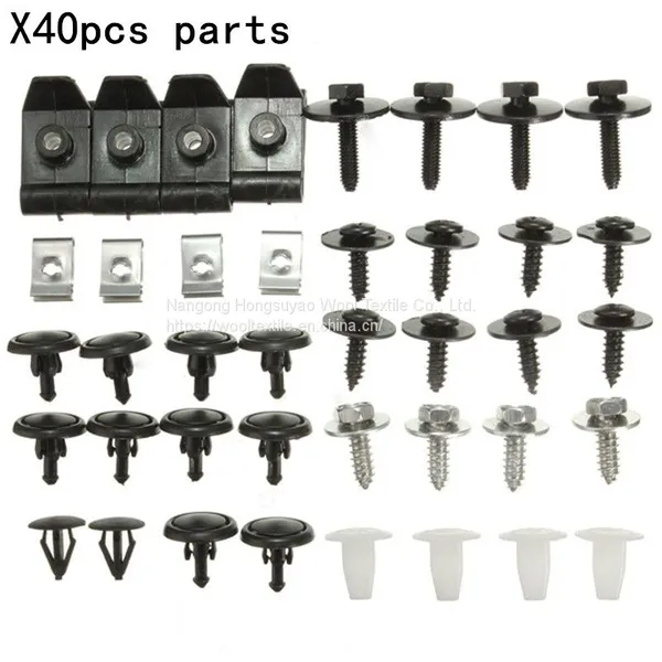 Auto Plastic Clips Fasteners for Car Mixed 100pcs Variety Plastic Rivets,car Fastener photo-3