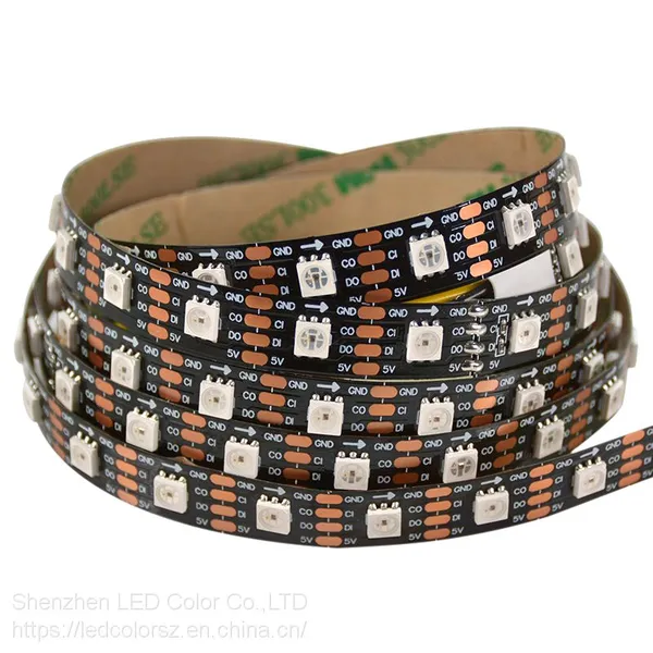 5В светодиодная лента RGB LC8823 черная печатная плата SMD 5050 для декорации на вечеринках