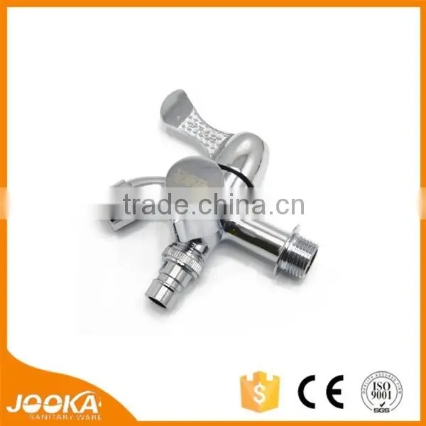 2015 Popular Design Double Handles Small Bibcock Taps for Garden photo-3