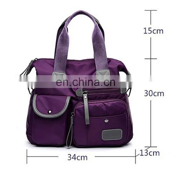 Nylon Handbags Messenger Ladies, Shoulder Leather Decorated Portable Travel Woman Bags Fashion Womens Bag/ photo-5