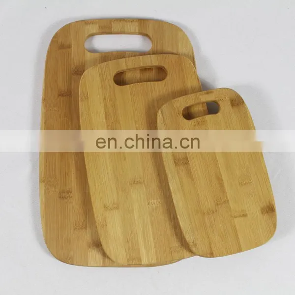 Amazon Besting Selling Can Engraving Eco-friendly High Quality Thin 3 Piece Bamboo Cutting Board Set photo-3