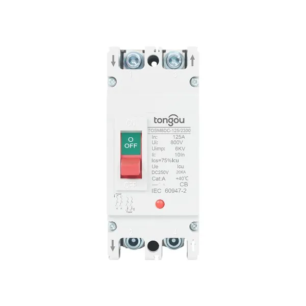 DC MCCB 125A 550V PV Solar MCCB
