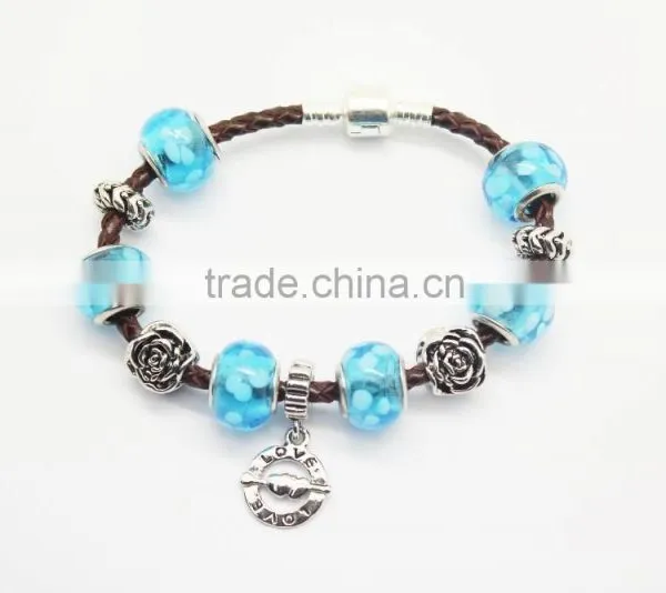 Handmade Color Leather Bracelets Wholesale With DIY Beads photo-5