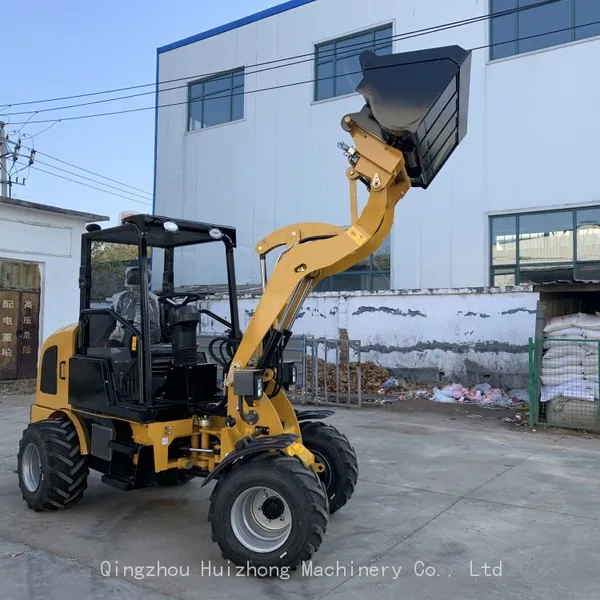 Europe Popular Mini Loader Wolf Loader HZM811 With Cabin and Wide Tires photo-4