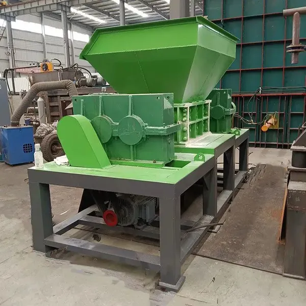 Dual-shaft Shredder for Paint Buckets and Large Blue Buckets; Waste Plastic Can Crusher; Old Car Can Shredder. photo-4