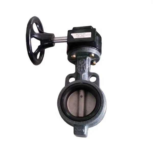 DN50-DN600 10K 5K PN16 150LB Cast Iron GG25 GGG50 Ductile Iron Wafer Type Butterfly Valve Handle Wafer Butterfly Valve photo-4