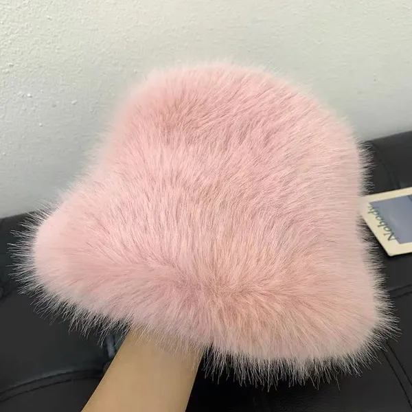 Faux Fox Fur Bucket Hat photo-3