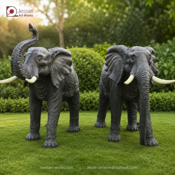 Modern Elephant Sculpture for Landscape Design Projects photo-5