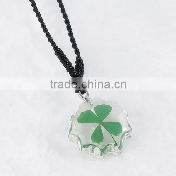 Wholesale Lucky Clover Necklace Pendant photo-2