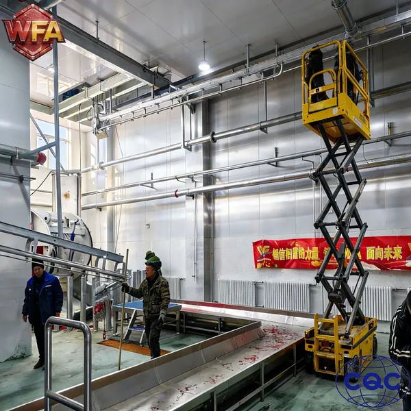 Hydraulic Cattle Stunning Box Carcass Splitting Saw Automatic Cow Hide Skinner Removal Machine Slaughterhouse Rail System photo-3