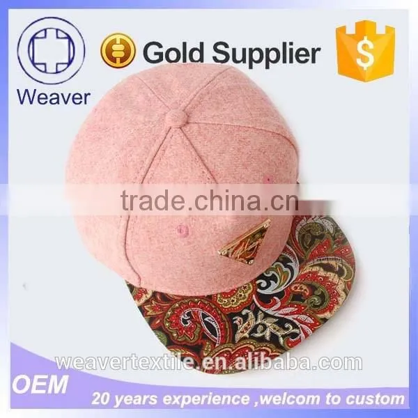 New Product Metal Plate Snapback Hats Metal 3d Letters 5 Panel Hat photo-2