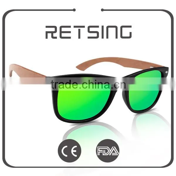 Fashion Accessory Skateboard Wooden Sunglasses With Plastic Frame photo-4